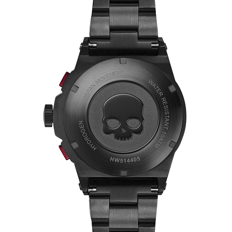 Line1: Otto Chrono All Black Bracelet - Bold & Edgy Design