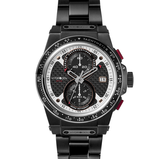 Line1: Otto Chrono All Black Bracelet - Bold & Edgy Design