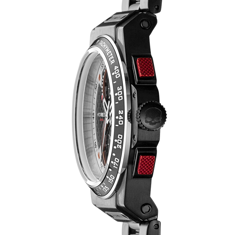 Line1: Otto Chrono All Black Bracelet - Bold & Edgy Design